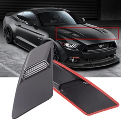 Black Car Air Intake Trim Panel For Ford Mustang 2015 2016 2017 Front Hood Vent