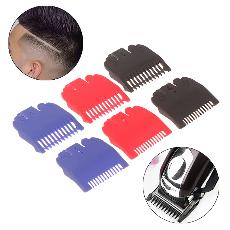 2Pcs/Set Hair Clipper Guide Comb Beard Trimmer Comb Trimmer Head Shaver Comb Replacement Clipper Blade Cutter Hair Grooming