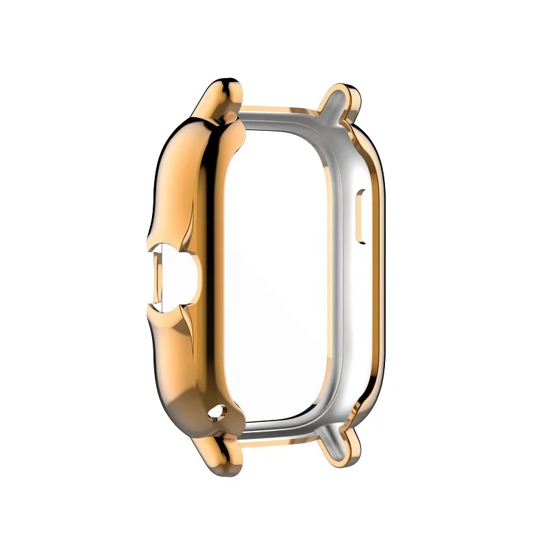 保護ケースhuami amazfit gts 2/gts 2eメッキtpuソフトカバーフルスクリーンプロテクターシェル