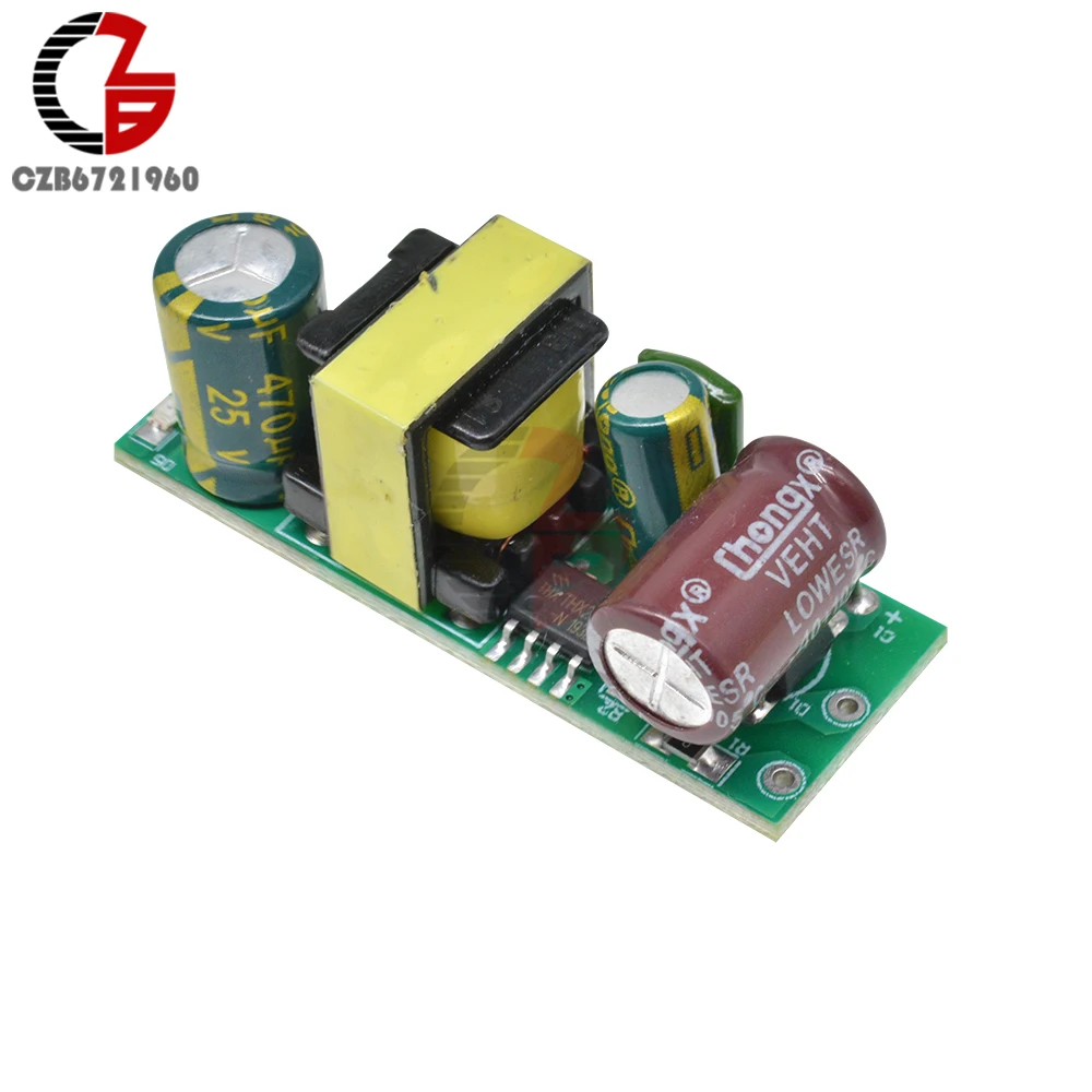 220V to 12V 400mA AC-DC Step Down Buck Converter Module Power Transformer Temperature Short Circuit Protection Power Supply