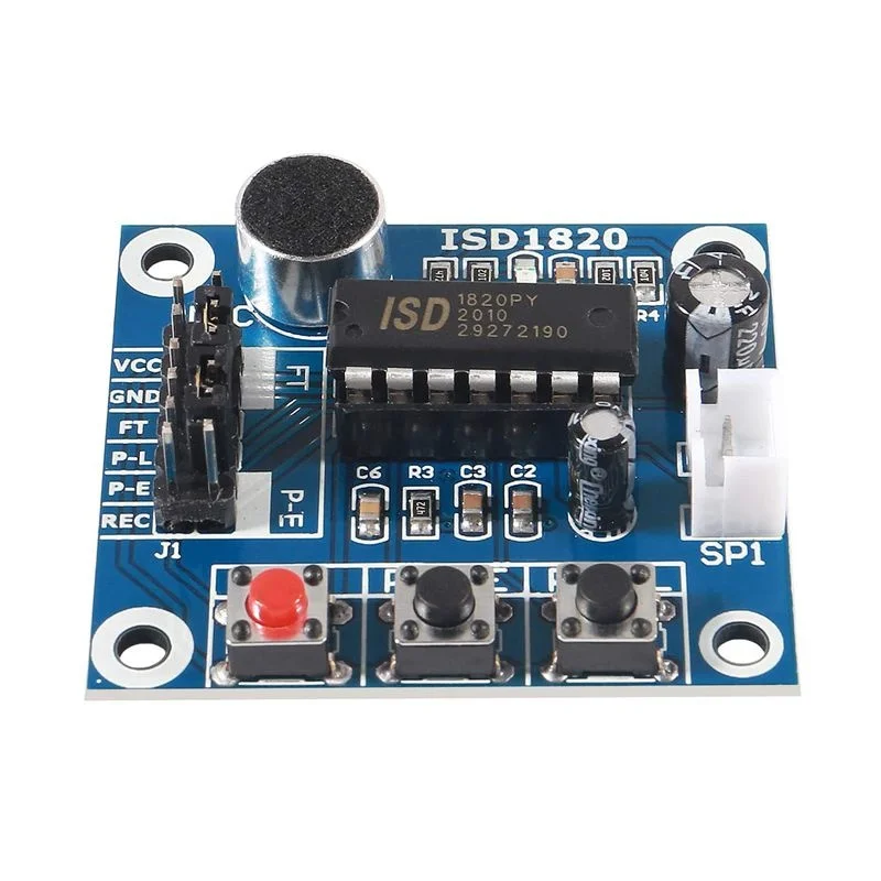 ISD1820 Sound Voice Recording Playback Module Sound Recorder Board with Microphone Audio Loudspeaker for Ar-duino CYT1022