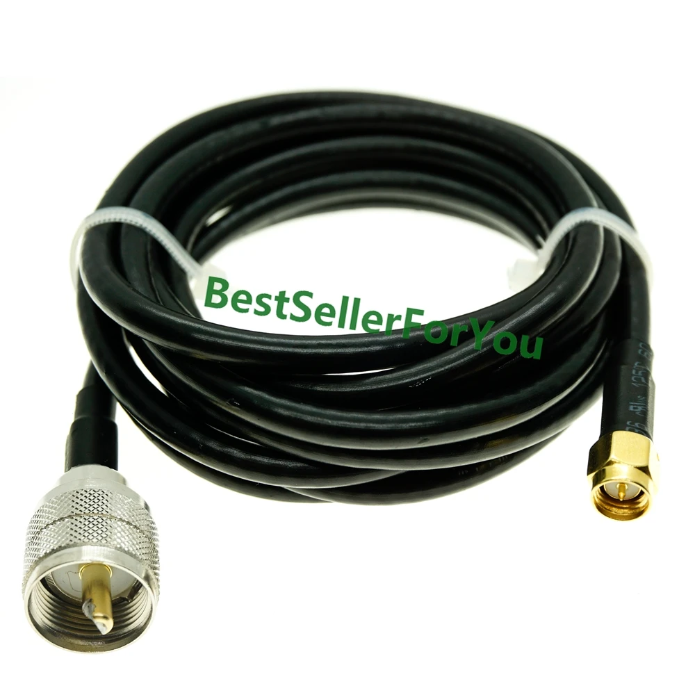 

UHF штекер PL259 PL-259 к SMA Штекерный Разъем RF прямой Соединительный кабель RG58