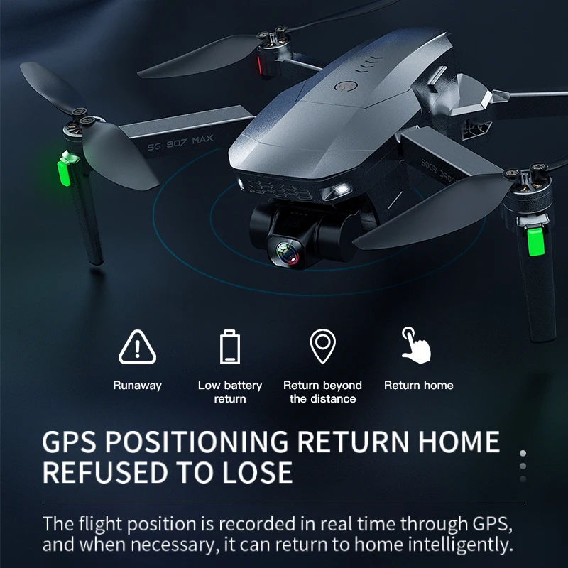 SG907 MAX GPS Professional Drone with 5G WiFi EIS 4K Camera Three-Axis Gimbal Brushless RC Quadcopter FPV Dron