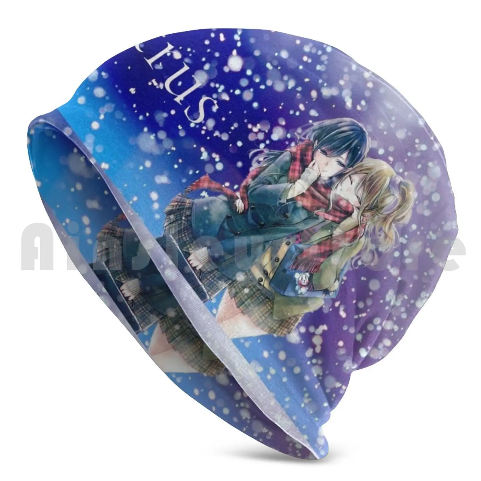 Let It Snow ~ Beanie Hedging Cap DIY Print Cushion Anime Manga Citrus Mei Yuzu Shojo Ai Bloom Into You Anime Girls Snow