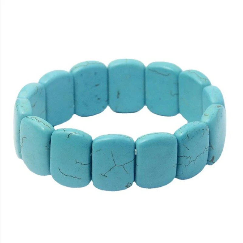 Various bracelet shapes National Style Turquoises Stone Bracelets & Bangles for Women New Handmade Manual Beads Bracelet Jewelry