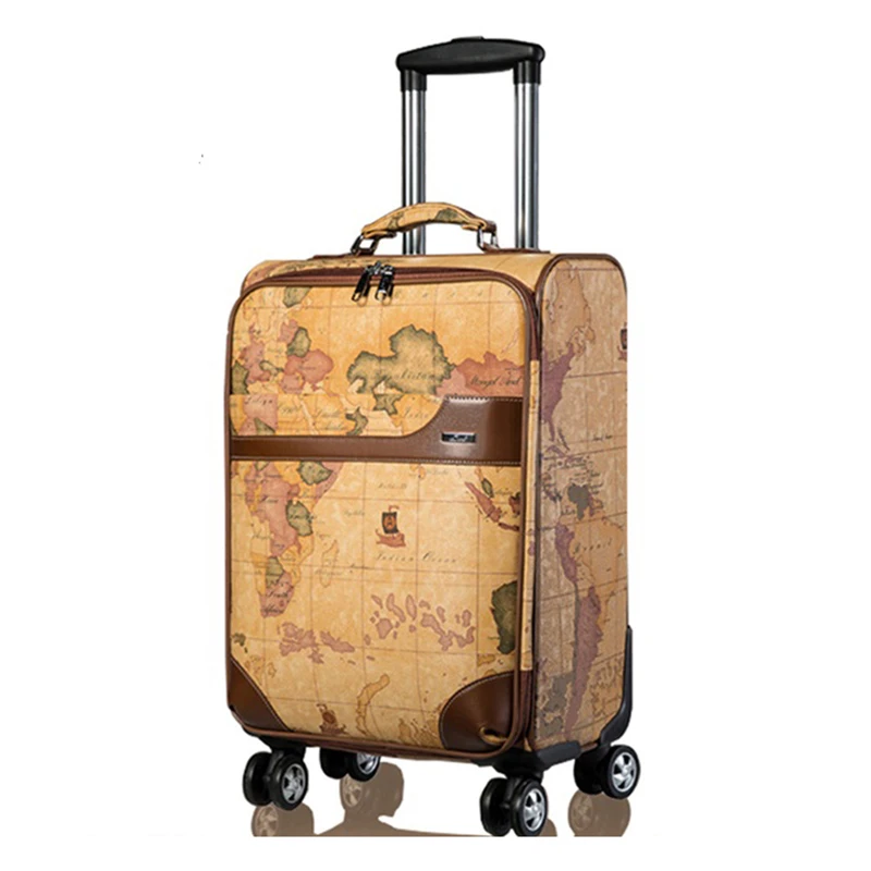 Luggage 2023 fashion retro trolley case, large capacity, brand new upgrade, 20\