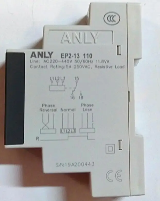 

EP2-13 110 250VAC 5A ANLY Time Protective RELAY EP2-13110 3-Phase Sequence Protection Relay ,New and original