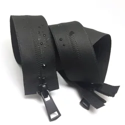 20/60/65/70/75/80/90/100/120/150cm 5# double open black&white nylon invisible waterproof zipper for down jackets outdoor jackets