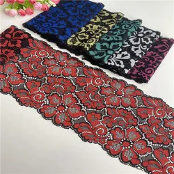 The New 1 Yards/lot Elastic Lace Ribbon 18mm Wide Lace Fabric Sewing Clothing Accessories Crafts Embroidery DIY Lace Trim