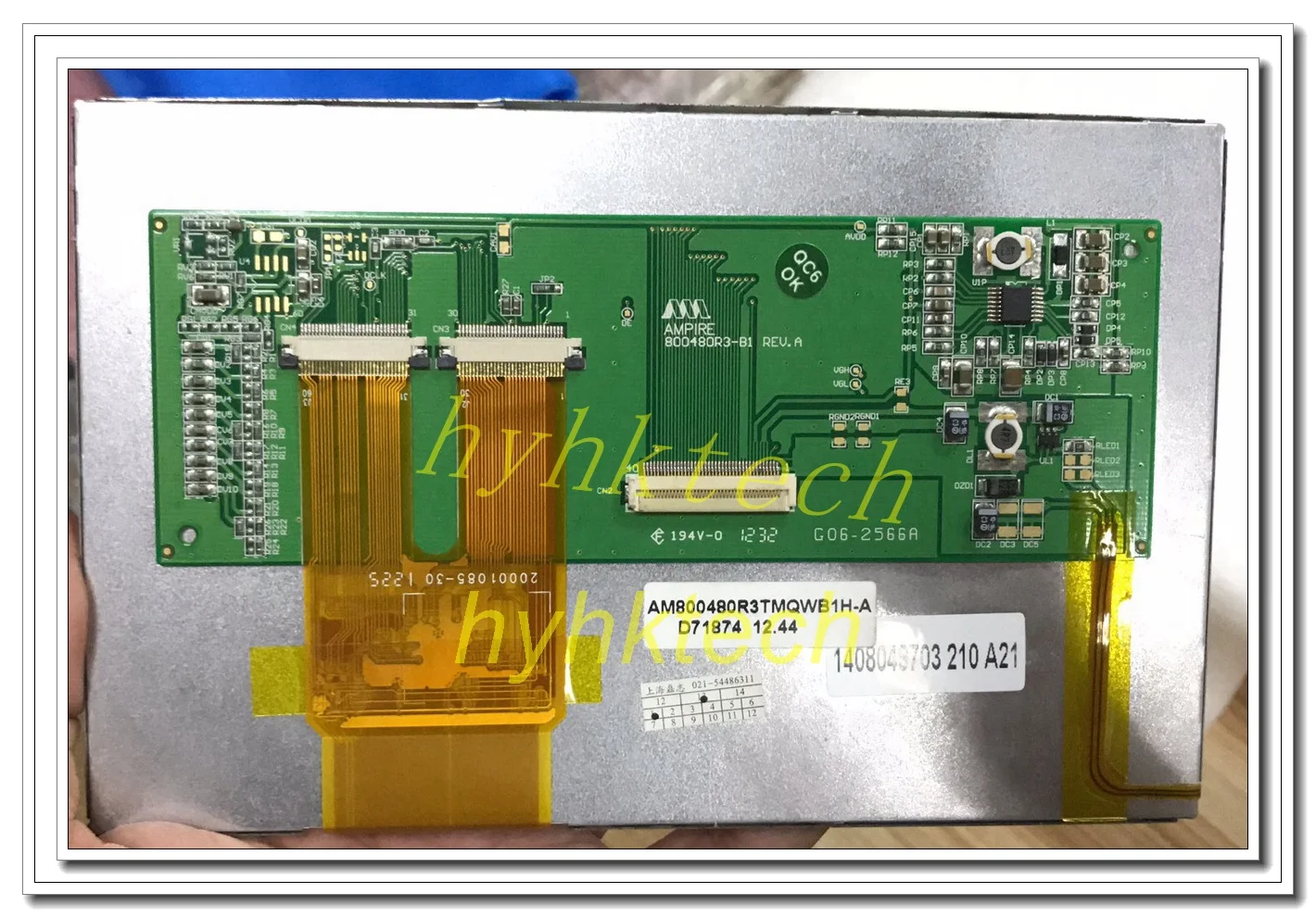 

800480R3-1 AM800480R3TMQWB1H AM800480R3TMQWB1H-A 7.0 inch original industrial LCD,test before shipment