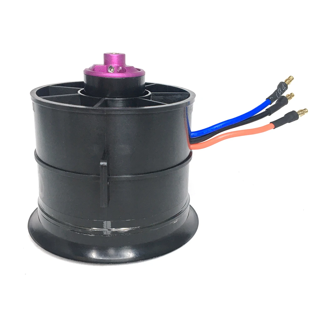 Hobbyocean 70 mm bürstenloser EDF-Kanalventilator 12 Flügel 4S 3400KV 6S 2300KV ca. 2200G Schub für RC JET Flugzeug RC Modell EDF Flugzeug – Detail 9