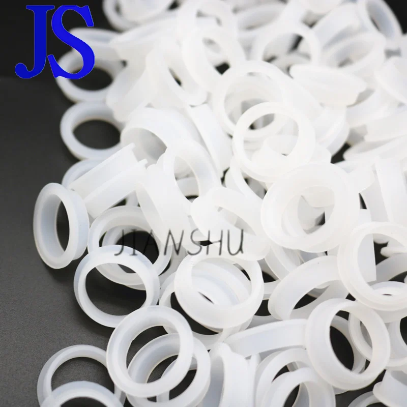 50PCS PDC Rubber Ring For G M Chry Sler Peu Geot BM W Parking Sensor Bumper Object Black White