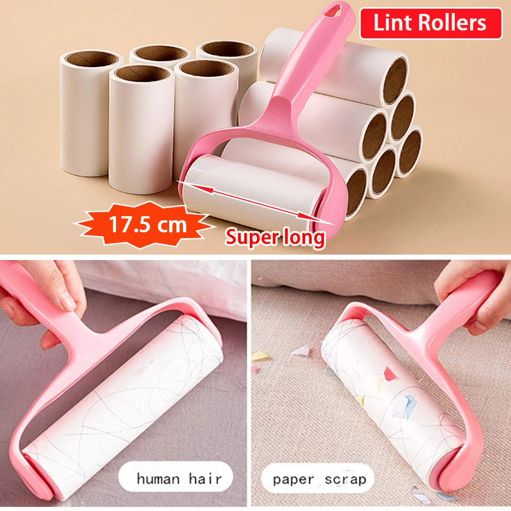 Extra Sticky Lint Rolle Washable Lint Sticking Roller Epilator CombTool Dog Cat Wool Roller Pet Hair Brush for Sofa Clothes