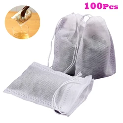 Disposable Teabags 100pcs/Lot 5.5 x 7cm Empty Tea Bags With String Heal Seal Filter Paper for Herb Loose Tea Bolsas de te