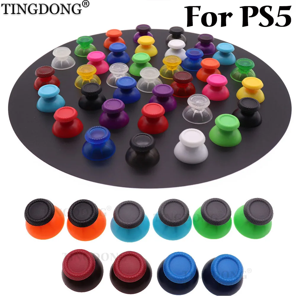 

100PCS=50Pairs For PlayStation 5 PS5 DualSense 5 Wireless Controller Thumbstick 3D Analog Stick Joystick Thumb Caps Grip Cover