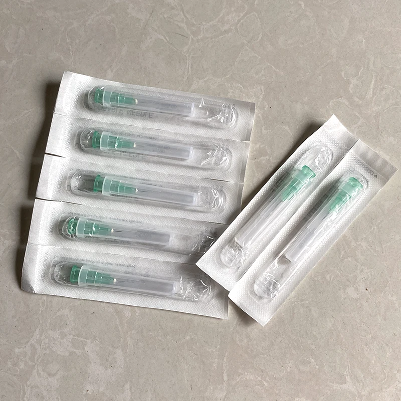 32G needle Piercing Transparent Syringe Injection glue Clear Tip Cap ForPharmaceutical injection needle 32G 4mm 13mm