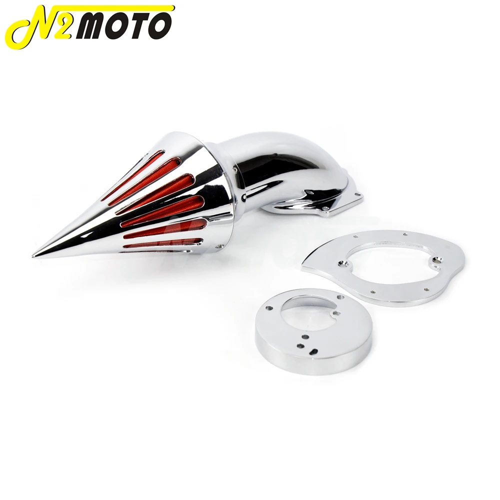 Aluminum Chrome Motorcycle Washable Spike Air Cleaner Intake Air Filter Kits For Honda VTX 1300 VTX1300 All Years