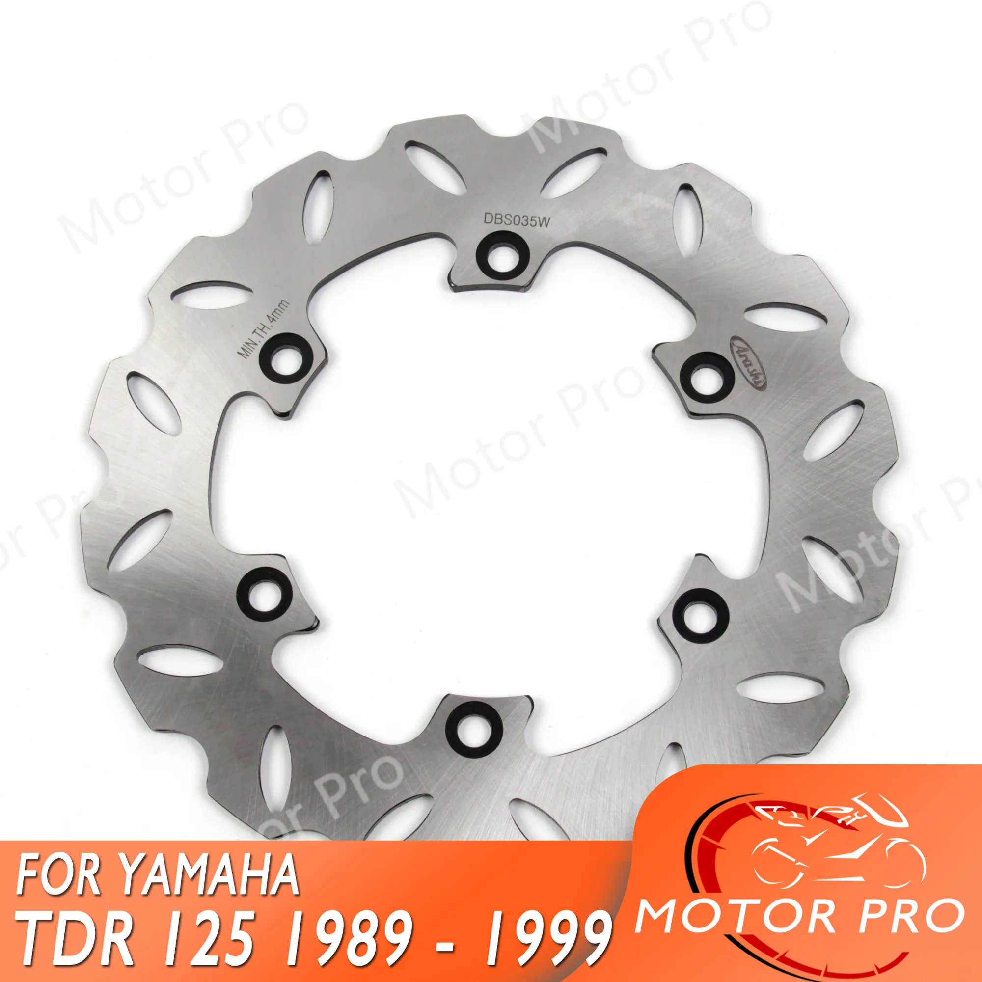 TDR125 Rear Brake Disc FOR YAMAHA TDR 125 1989 1990 1991 1992 1993 1994 1995 1996 1997 1998 1999  01 Motorcycle Brake Disk Rotor