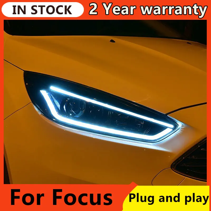 

Head Lamp for Ford Focus LED Headlights 2015-2018 Focus 4 LED Headlight Dynamic Turn Signal DRL Hid Bi Xenon Auto Accessories