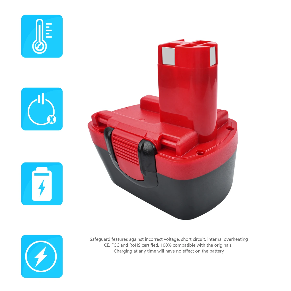 Bateria de perfuração Powtree-Ni-MH, 3500mAh, 12 V, para Bosch, 12 V, BAT043, BAT045, BAT046, BTA120, BAT139, GSR 12 VE-2, PSR 12VE-2