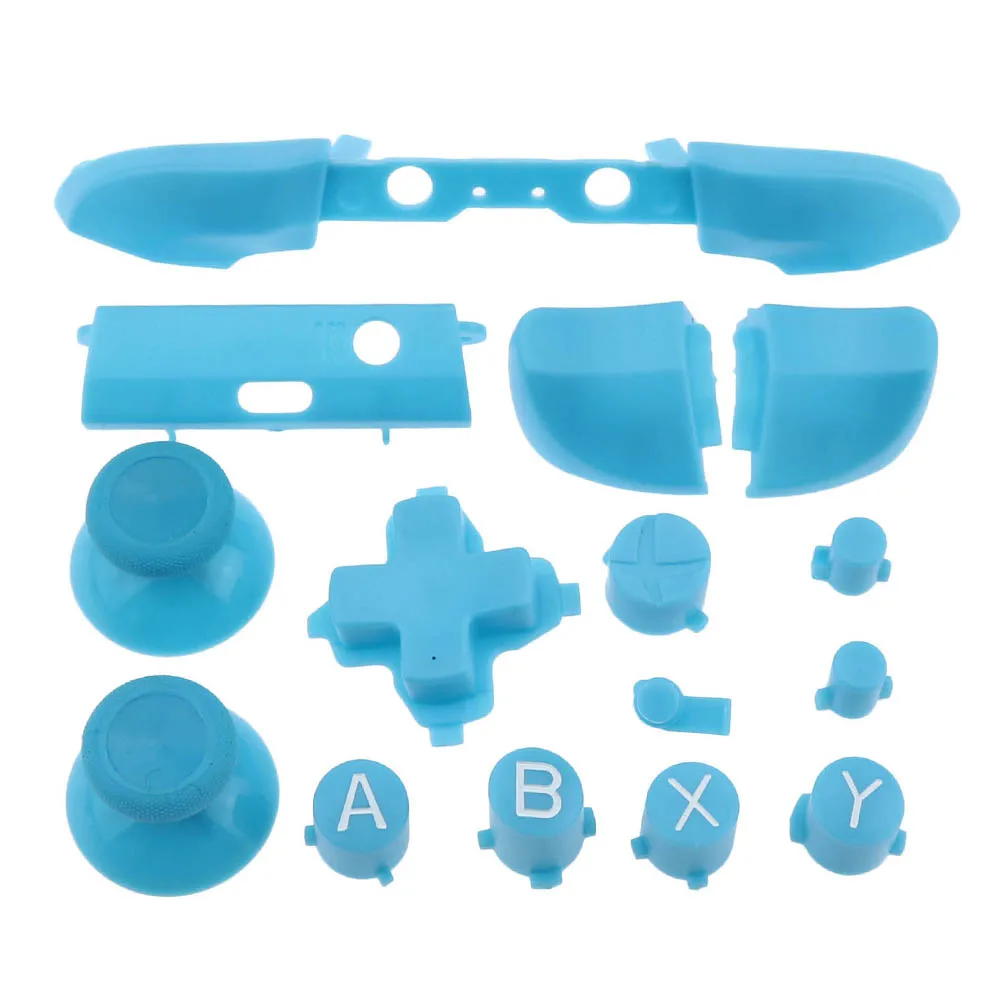 Полный комплект бамперов, пусковые кнопки, замена для XboxOne S Dpad ABXY грипсов, запасные части для кнопок для контроллера Xbox One S, 1 комплект