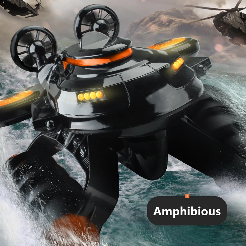 Big Size All Round Driving Amphibious Remote Control Stunt Car 2.4G Water And Land Multi-Terrain Waterproof Electric RC Boat Toy