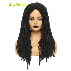 Crochet Braids Long Black Straight Dreadlock Hair Wigs For Women Or Men Synthetic Braiding Daily Or Party Use Hair