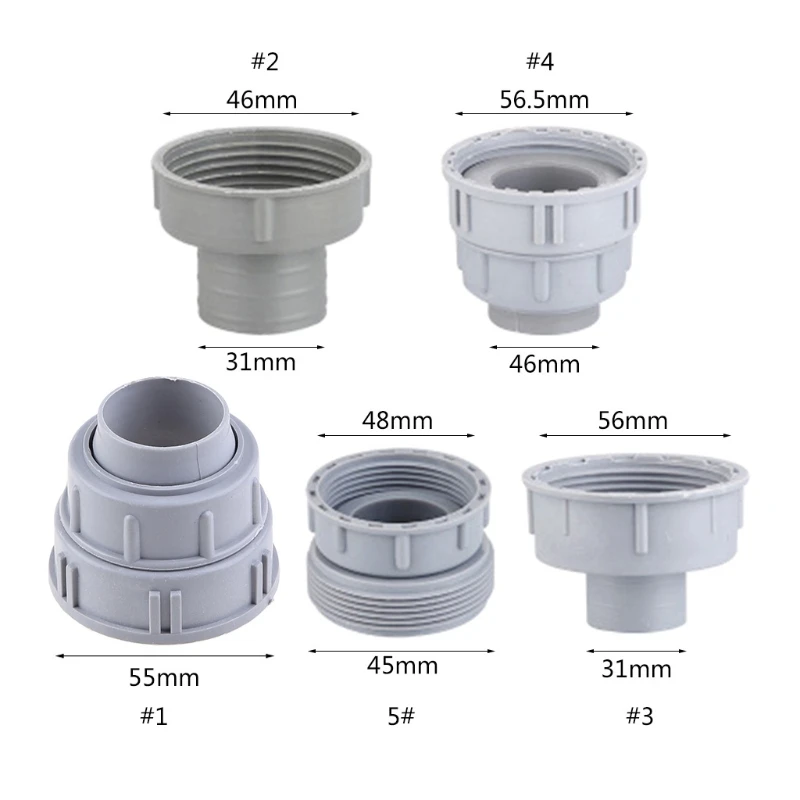 Professional Kitchen Silk Dish Basin Adapter Reducer Drain Pipe Joint Fitting Thread Hose Connector Accessories