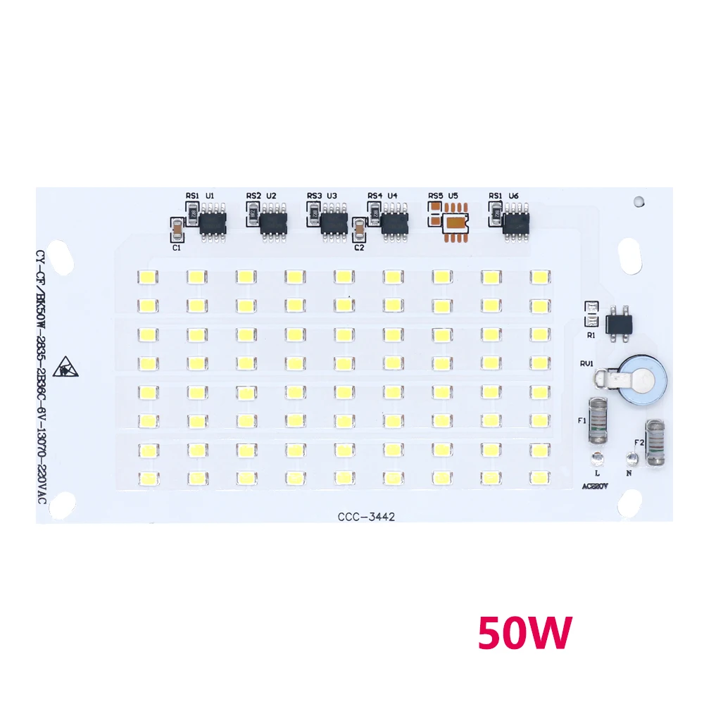 LED Chip SMD2835 AC220V Lamp Beads High Power 150W 100W  No Need Driver Smart IC For Outdoor Bulb DIY Kit Spotlight white