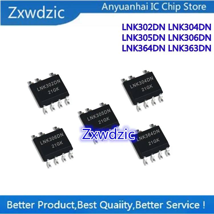 100% New Imported Original LNK302DN LNK304DN LNK305DN LNK306DN LNK302GN LNK304GN LNK305GN LNK306GN SOP-7 Power Management Chip