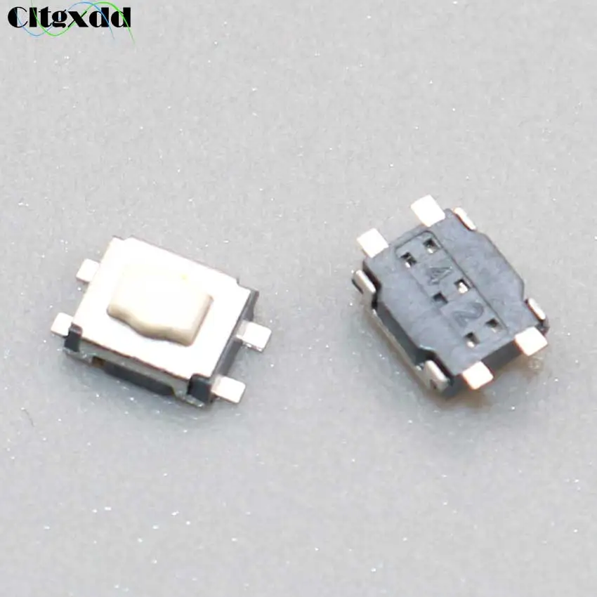 Cltgxdd 10PCS/Lot Import Touch Switch Patch 3*3.5*1.8 Plum Head Push Button Switch Small Turtle 4 Pin SMD Mobile Phone