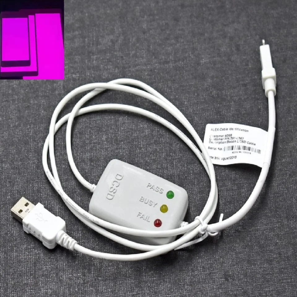 Original DCSD Cable Engineering Serial Port Cable to Read Write SN Serial Number BlueTooth WiFi for iPhone iPad Lighting Dock