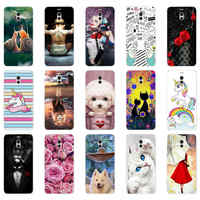 Phone Case For Meizu M6 Note Soft Silicone TPU Cute Cat Painted Back Cover For Meizu M6 Note Case