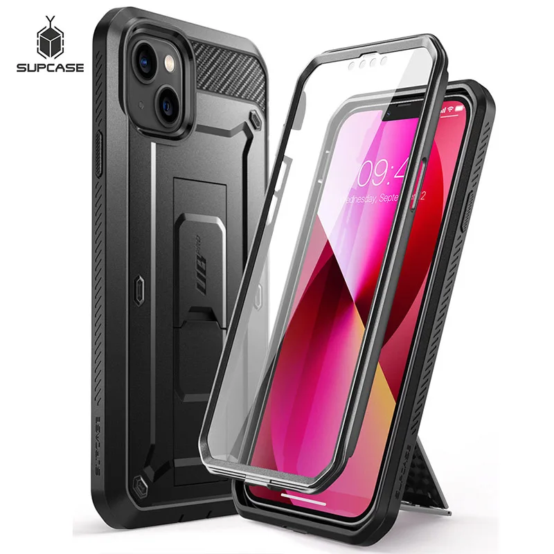 SUPCASE For iPhone 13 Mini Case 5.4 inch (2021) UB Pro Full-Body Rugged Holster Cover with Built-in Screen Protector & Kickstand