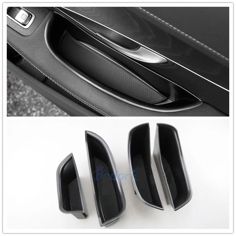 For Mercedes Benz New C GLC Class 2016 2017 2018 X253 C253 W205 C205 Car Organizer Door Armrest Storage Box Console Holder Tray