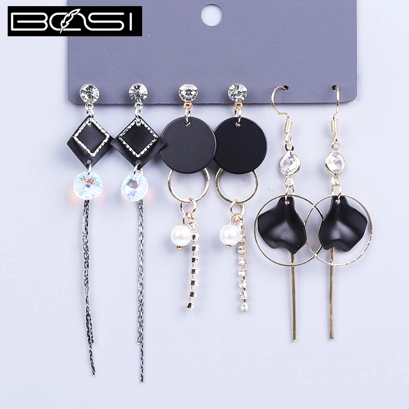 BOSI acrylic set earrings fashion jewelry drop earrings Women minimalist long earrings bohemian simple earring wholesale boho cc