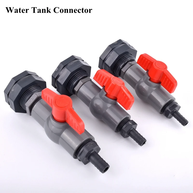 

1/2'' 3/4'' Water Tank Connector Fish Tank Inlet Water Drain Valve Joint Aquarium Hose Pagoda Connector Tank Bulkhead Fittings