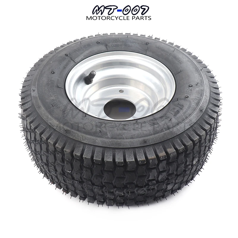 13 x 5.00-6 Tubeless Tire and Rim Wheel Hub For Tractor Rider Mower ATV GO Kart Drift Bike Wheels beach car accessories