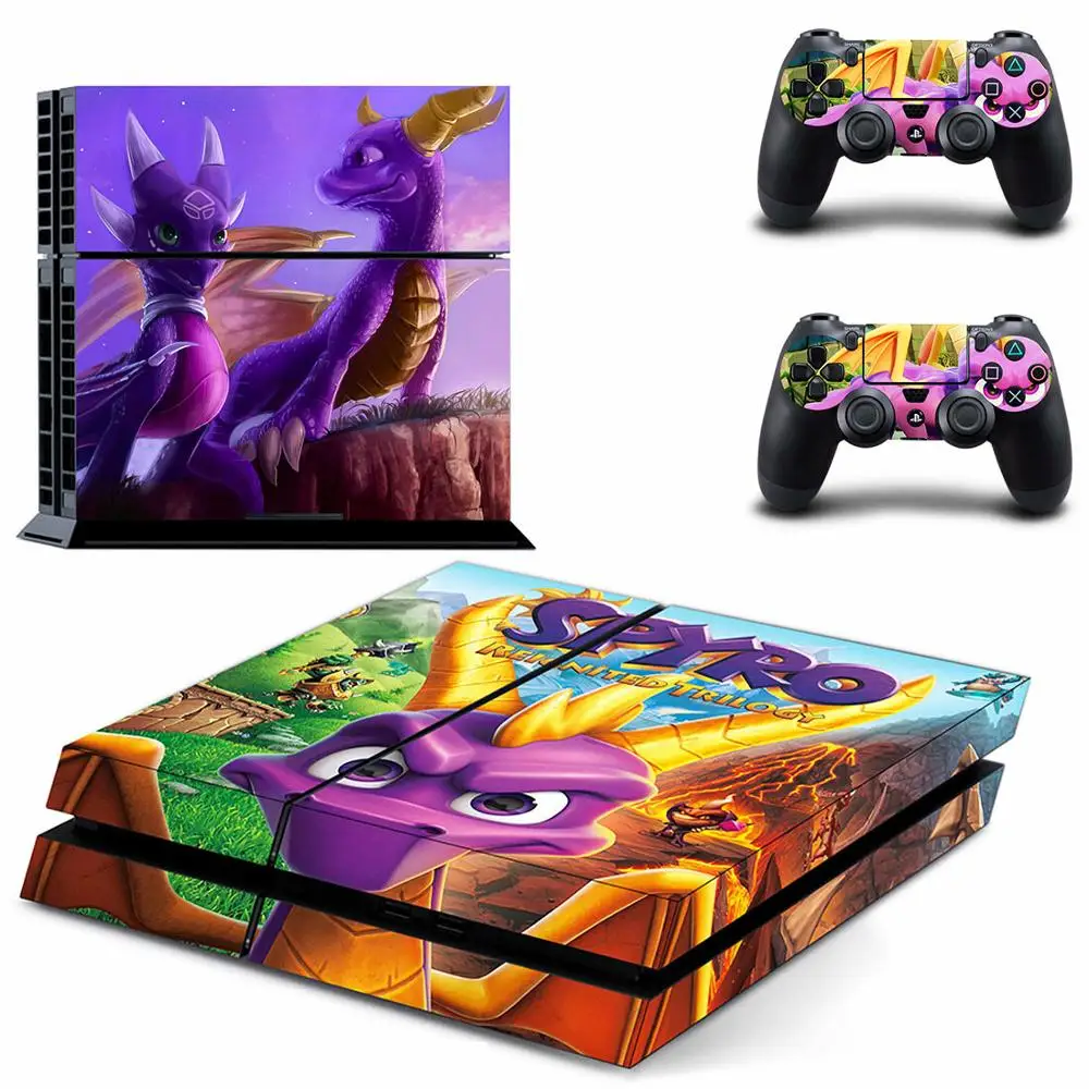 Spyro PS4 Stickers Skin Decal Cover For PS4 Console & Controller Skins Vinyl