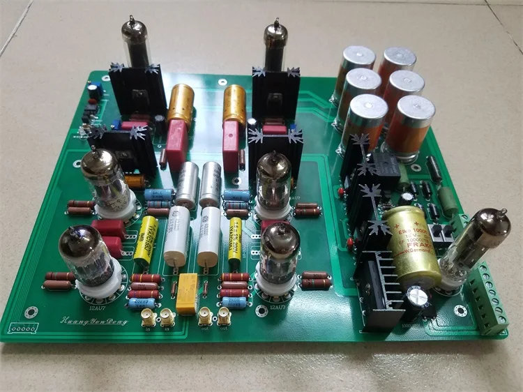 

Hetianmao electronic tube bile pre-board ROE gold-mounted board, using 6AQ5 regulator adjustment, LT1083CP regulator tube