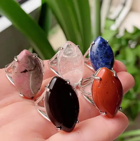 10 best sales गुलाबी पत्थर की अंगूठी - №4