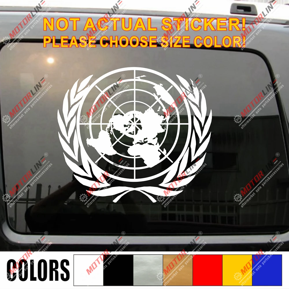 UN United Nation Vinyl Car Decal Bumper Sticker It's Your World