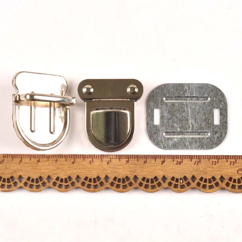 2 Sets Silver/Tone Antique Bronze Handbag Bag Accessories Purse Snap Clasps/ Closure Lock cp2404