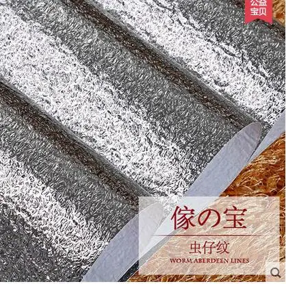 Thickening aluminum foil paper kitchen cabinet furniture kitchen stickers wardrobe  wallpaper waterproof kitchen cabinet self