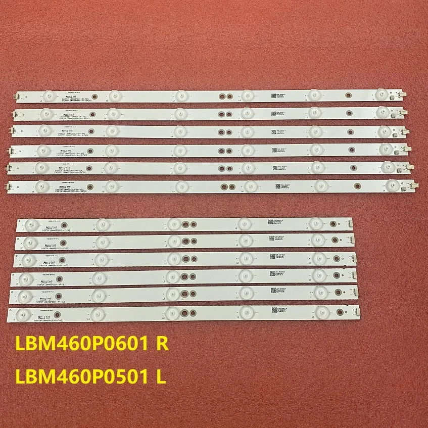 

LED Backlight Strip For Sharp LC-46LD264E LC-46LD266K 46PFL3218K LBM460P0601 A1-BU-3 R AU-1 LBM460P0501-AT-1 L TPT460H1-HN04