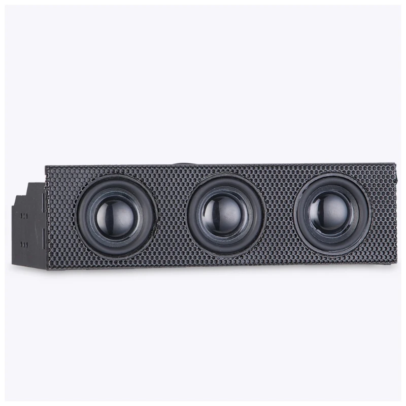 Stereo Speaker PC Front Panel Computer for Case Built-in Mic Music Loud Speaker Space Saving Front Panel Speaker for Deskto