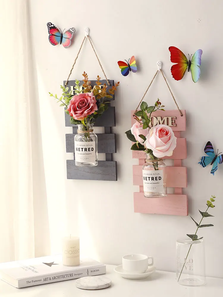 Wall decoration small pendant wall bedroom room wall flower creative restaurant interior wall decoration