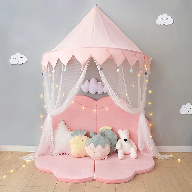 Baby Mosquito Net Bed Canopy Play Tent for Children Kids Play House Canopy Bed Curtain for Bedroom Girl Princess Decoration Room