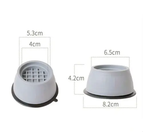 4Pcs Plastic Washing Machine Support Pad Mat Anti Vibration Leg Stopper Foot Pad Refrigerator Non-slip Mat