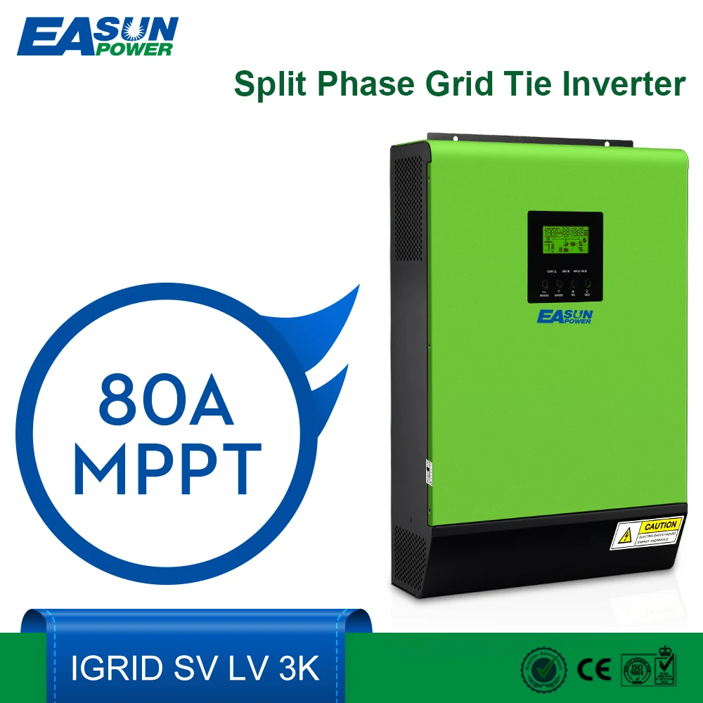 110V Split Phase 120V 2400W 24V Solar Inverter 2000W PV Array MPPT hybrid solar inverter without battery with 60a charger